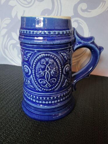 Čaše: Krigla nova rucni rad nemacka iz 70ih.god. Krigla rucni rad,rucno — 3