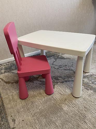 детский стол икеа: Детский комплект стол+стул IKEA Маммут - Набор для ребенка — 6