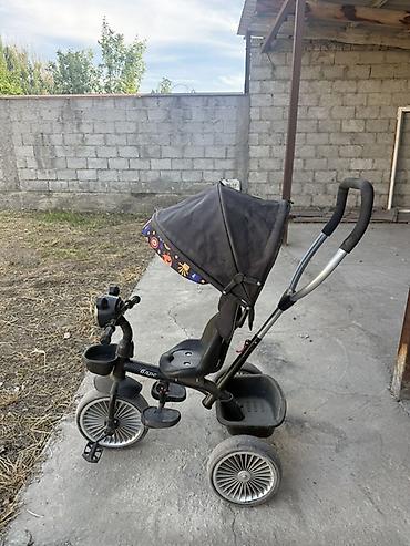толокар машина: Детский трехколесный велосипед с родительской ручкой и козырьком - — 2