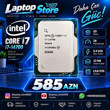 🔥 Intel Core i7-14700 — 585 AZN Güclü və müasir sistem yığmaq