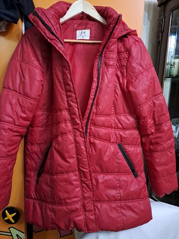 кожа куртка: Женская куртка XL (EU 42), цвет - Красный