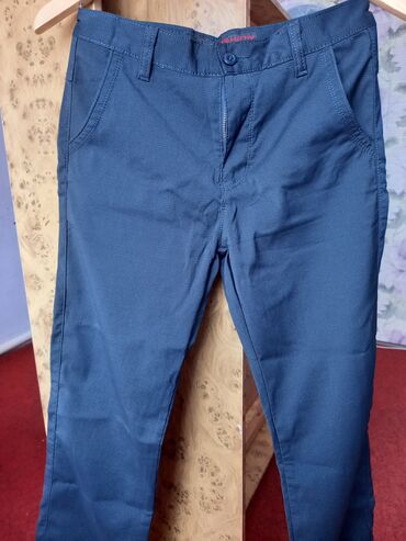 утеплённые джинсы: Джинсы и брюки, цвет - Синий, Б/у