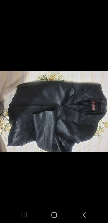 Пальто: Мужской кожаный плащ. Сюртук из натуральной кожи. Размер L (48-50)- — 7