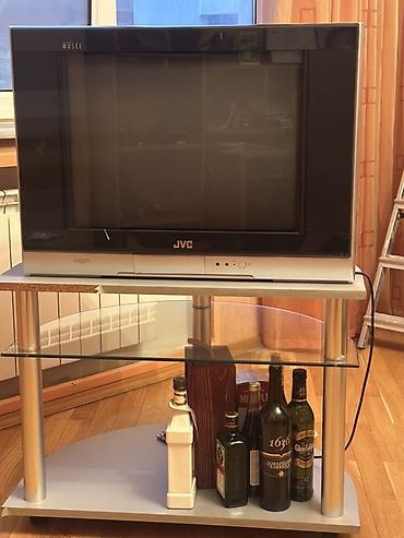 Televizorlar: JVC kineskop televizor + şüşə rəfli TV stendi Məhsulun — 1