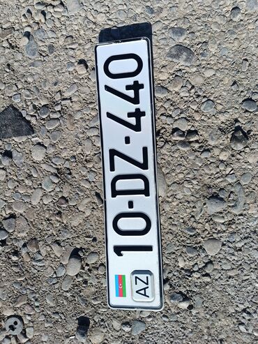 титановые диски дордой: Nömrə nişanı: 10-DZ-440 - Azərbaycan standartlarına uyğun, ağ fon