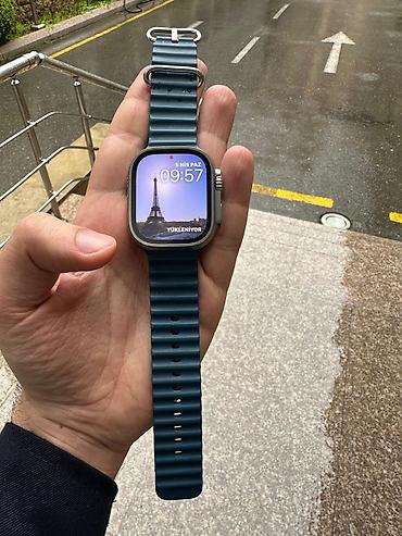 Digər: Unvan razin Apple whatch ultura 2 titanyum yaddaş 64 GB Pil 95 % ideal — 9