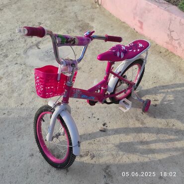 velosiped usaqlar ucun: Dörd təkərli Uşaq velosipedi 16", sürətlərin sayı: 1