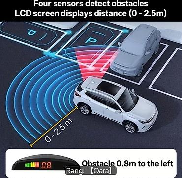 3 d panel: Avtomobil Parktronik Dəsti – 4 sensorlu, LCD displeyli (Rəng: qara) — 6