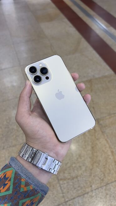 iphone 13 белый: IPhone 13 Pro, Б/у, 256 ГБ, Золотой, 85 %