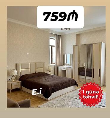 Yataq otağı dəstləri: Yataq otağı mebel dəsti – zərif və modern dizaynlı komplekt — 3
