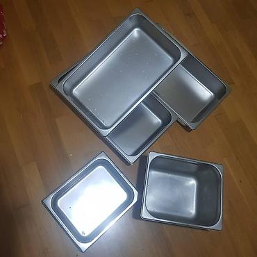 Оборудование для ресторанов, кафе: Paslanmayan poladdan GN (Gastro Norm) konteynerlər dəsti - Material — 2