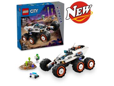 детские игрушки новинки: Lego City 🏙️ 60431 Марсоход и инопланетная жизнь 👽,Новинка 2024 Года