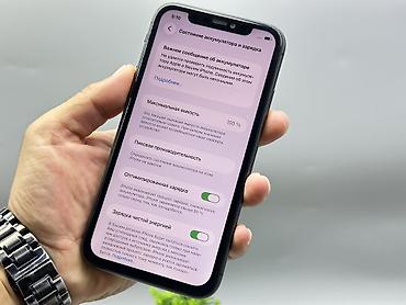 Уюлдук телефондор жана аксессуарлар: IPhone 11, Колдонулган, 256 ГБ, Кара, 100 % — 7