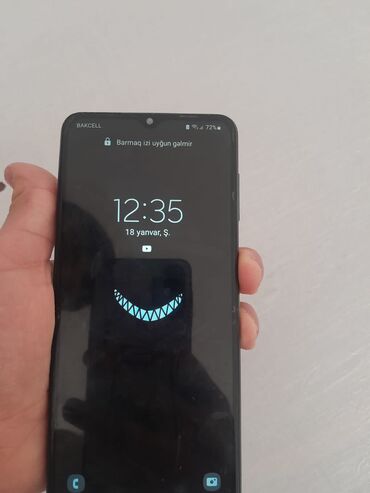 telfon samsunq: Samsung Galaxy A12, 64 GB, rəng - Qara, Barmaq izi