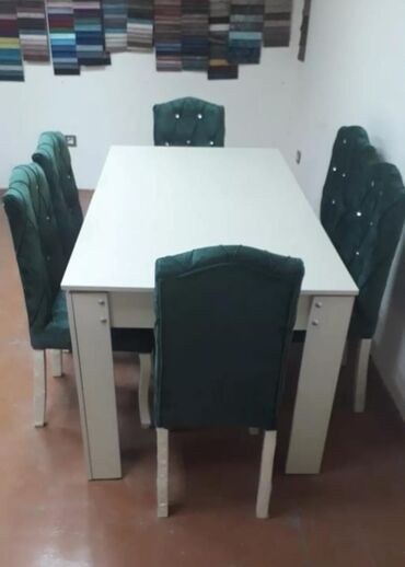 Masa və oturacaq dəstləri: Qonaq otağı üçün, Yeni, Açılmayan, Dördbucaq masa, 6 stul -da lalafo.az — 5 Masa və oturacaq dəstləri: Qonaq otağı üçün, Yeni, Açılmayan, Dördbucaq masa, 6 stul — 5