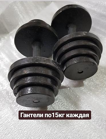 Гантели: Разборные металлические гантели, по 15 кг каждая. - Тип: классические — 1