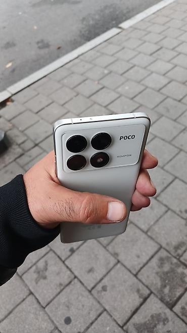 tecno pova 5 pro 5g: Poco F6 Pro, 512 GB, rəng - Ağ, Barmaq izi — 7