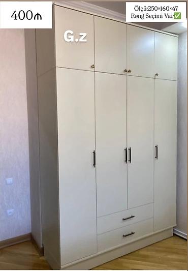 6 qapili dolablar: Mebel dolabı – 6 qapılı, 2 çekmecəli, üst hissədə əlavə saxlama — 1