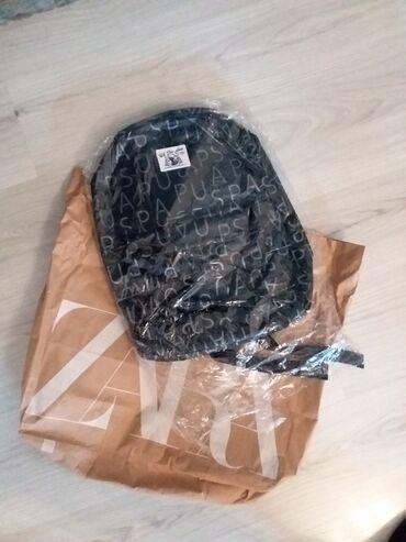 Rukzaklar: USPA naxışlı bel çantası (ryukzak) - Rəng: tünd göy/qaraya yaxın, boz — 2