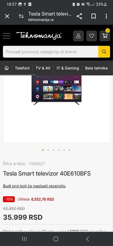 tesla tablet l7: TESLA TV
potpuno ispravan,bez daljinskog