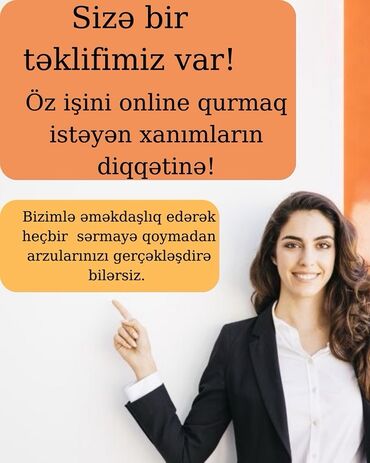 Taksi, logistika, çatdırılma: Onlayn əməkdaşlıq imkanları – öz biznesini qurmaq istəyən xanımlar