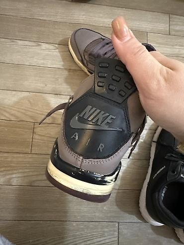 air jordan 4: Məhsul: Nike Air Jordan 4 stilində kişi krossovkası (boz/bənövşəyi — 2