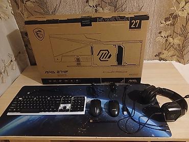 monıtor: MSI MAG 274F – 27" oyun monitoru Əsas xüsusiyyətlər: - Ekran: 27" — 3