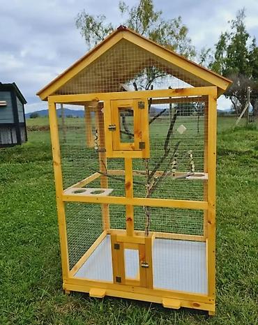 bu iti: ✨ Əl işi qəfəs & yuvalar 🏠💛 🦜🐕🐓 Sevimli heyvanlar üçün rahat və — 3