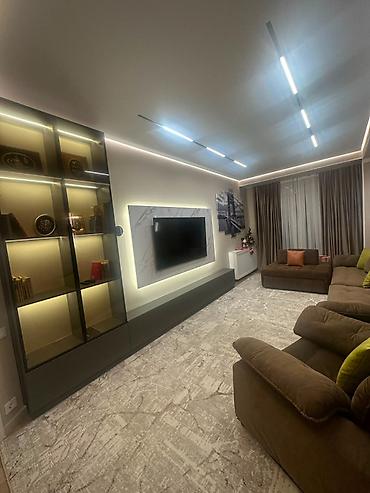 квартира с терассой: 3 комнаты, 106 м², Асанбай мкр Элитка, 2 этаж, Дизайнерский ремонт — 1