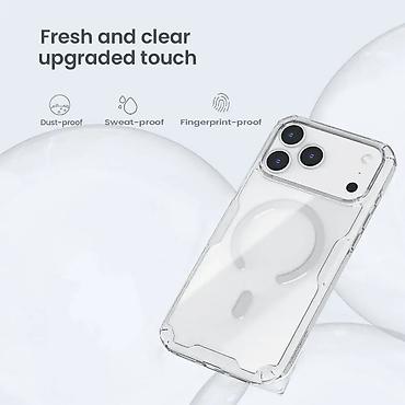 Maske i futrole za telefone: Futrola NILLKIN Nature Pro Magnetic za iPhone 17 Pro Max (6.9) bela — 5
