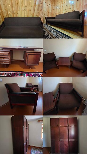 куплю антикварную мебель: Klassik dəst: taxta karkaslı qəhvəyi rəngdə salon mebelləri - 3 — 1