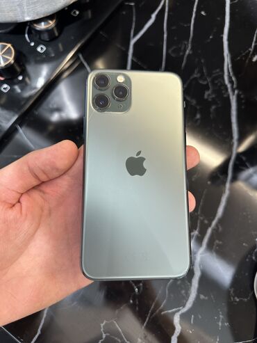 Apple iPhone: IPhone 11 Pro, Б/у, 64 ГБ, Зеленый, Защитное стекло, Чехол, 83 %