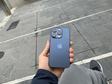 iphone 15 islenmis: IPhone 15 Pro, 256 GB, Blue Titanium, Face ID