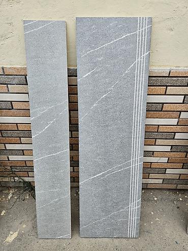 Digər bitirmə materialları: Pilləkən. Keramika material . Basamaq və sinəlik dəst halda . Basamaq — 12
