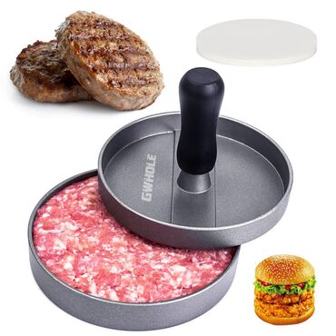 restoran avdanliği: Burger press Burger düzelden Artıq burgerlərinizi eyni ölçüdə və