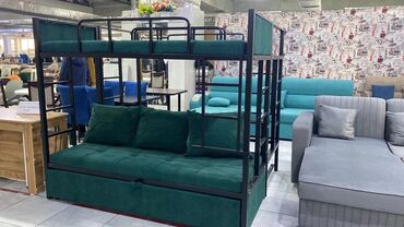 купить двухъярусный диван кровать: Двухъярусная кровать с металлическим каркасом и нижним ярусом