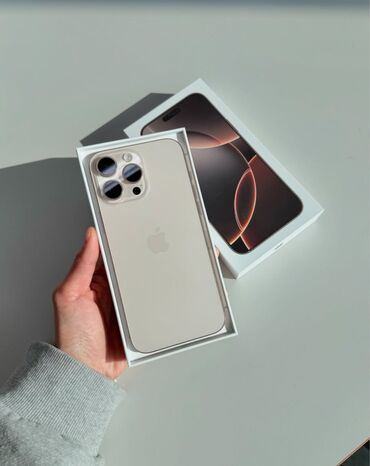 Apple iPhone: IPhone 16 Pro Max, Новый, 256 ГБ, Desert Titanium, 100 %