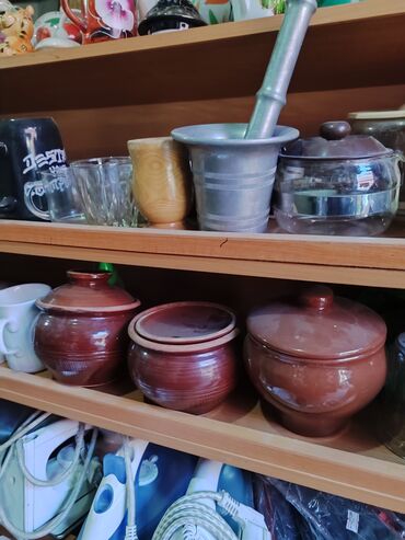 посуда для запекания: Продаю ступку, горшочки для запекания, мультиварку, подстаканники и