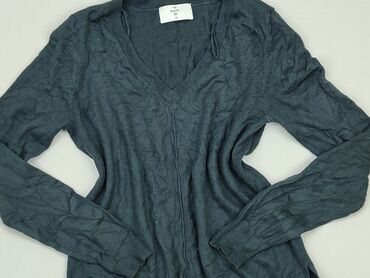 czarne t shirty damskie w serek: Sweter, C&A, XS (EU 34), condition - Good
