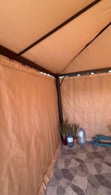 Naveslər, markizlər: Bağ/veranda üçün qapalı çardaq (pavilon) - Rəng: bej - Dördbucaqlı — 6