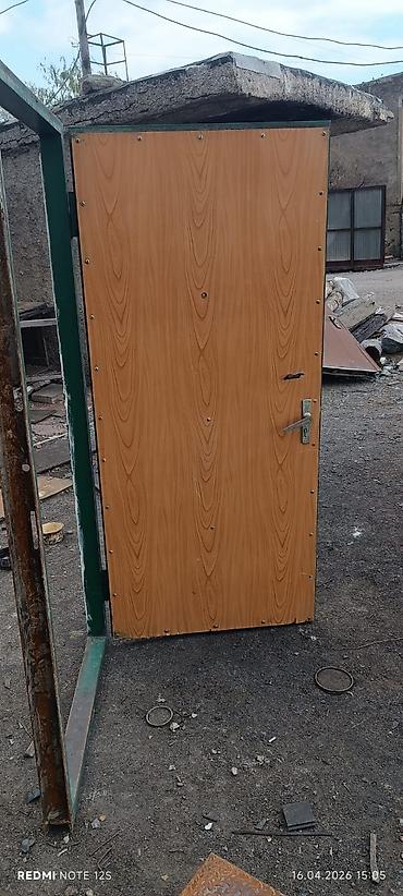 qapi demir qapi seyf qapi: Metall qapı dəsti - Material: polad konstruksiya, yaşıl rəngli metal — 2
