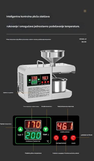 Ostali kuhinjski aparati: Kompaktna električna presa za hladno i toplo ceđenje ulja - — 7