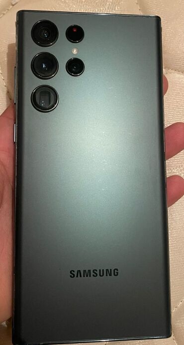 samsung telefon qiymetleri baku electronics: Samsung Galaxy S22 Ultra, 256 GB, rəng - Yaşıl, Barmaq izi, Simsiz şarj, İki sim kartlı