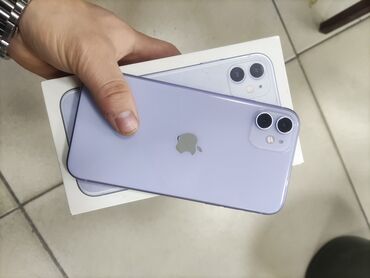 Apple iPhone: IPhone 11, Б/у, 64 ГБ, Защитное стекло, Чехол, Коробка, 73 %