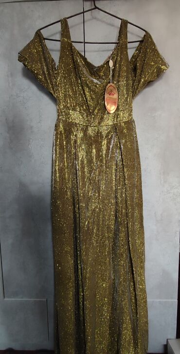 вечернее платье с: Вечернее платье, Классическое, Длинная модель, Без рукавов, 2XL (EU 44)