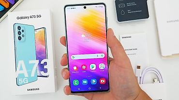 kanp: Samsung Galaxy A73 5G, rəng - Yaşıl, Barmaq izi — 2