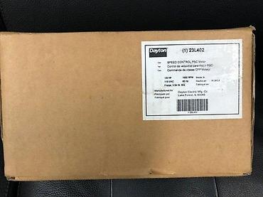 Elektromotori: Dayton SPEED CONTROL PSC Motor – Mod. No. 23L402 - Tip: PSC motor sa — 8