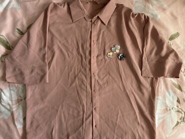 женская розовая рубашка: Рубашка