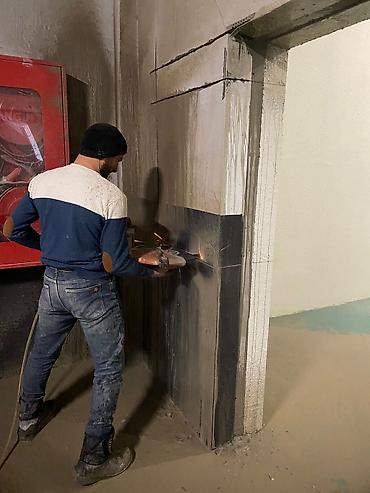 Beton işləri: Beton kəsim xidməti - Beton döşəmə, tavan və divarların dəqiq — 5