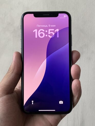 Apple iPhone: IPhone Xs, Б/у, 64 ГБ, Черный, Чехол, 77 %